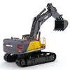 HUINA 592 1:14 Big Remote Control Alloy Excavator 22 Channels Simulation RC Excavator Construction City Trucks Vehicle Boys Toys 6