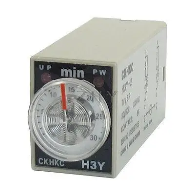 

H3Y-2 AC 220V DPDT 0-30 Min 30M 8 Pins Plug in Power on Time Delay Relay