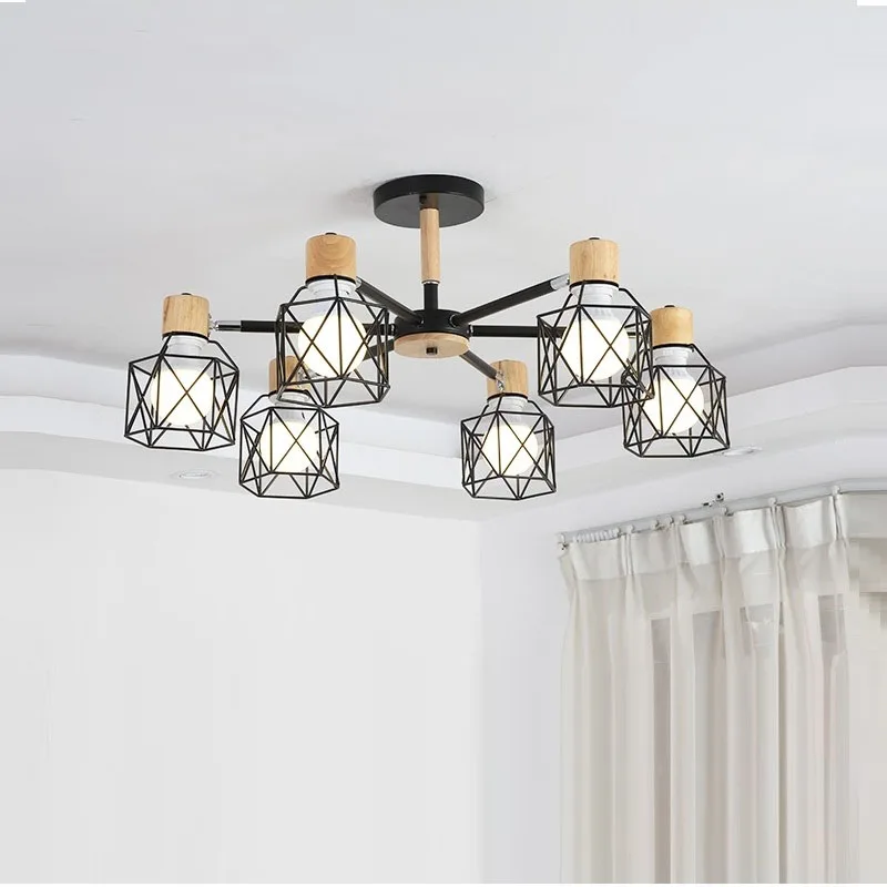 Винтажный Лофт Spider Lustre E27 регулируемое освещение для гостиной кухни ресторана