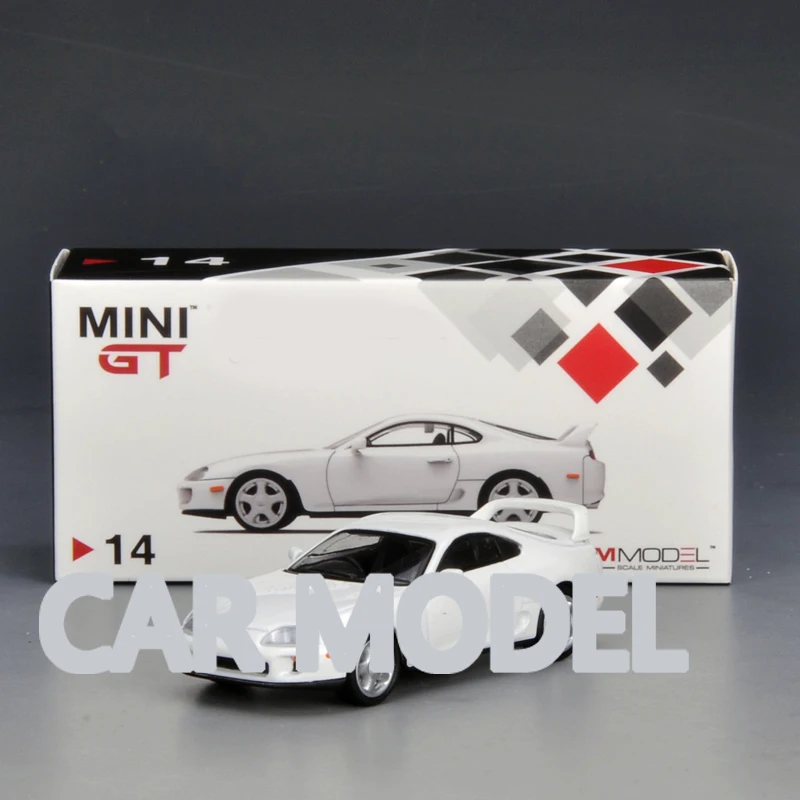 Игрушечные автомобили из сплава в масштабе 1:64 Мини GT Supra JZA80 модель автомобиля