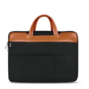 

Black Multifunction Oxford Style Fashionable Laptop Notebook Sleeve Case Carry Bag Shockproof Handbag Suitable For Macbook