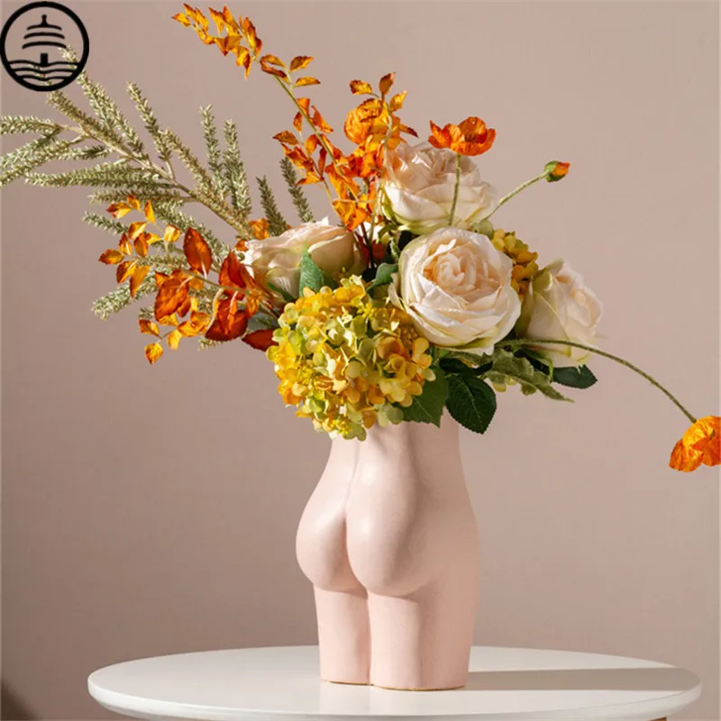 Bao Guang Ta вазы для художественного тела, вазы для попки, керамическая ваза, скульптура, украшения, поделки, креативное абстрактное хобби, цветочный горшок, домашний декор, R5547|Вазы| | АлиЭкспресс