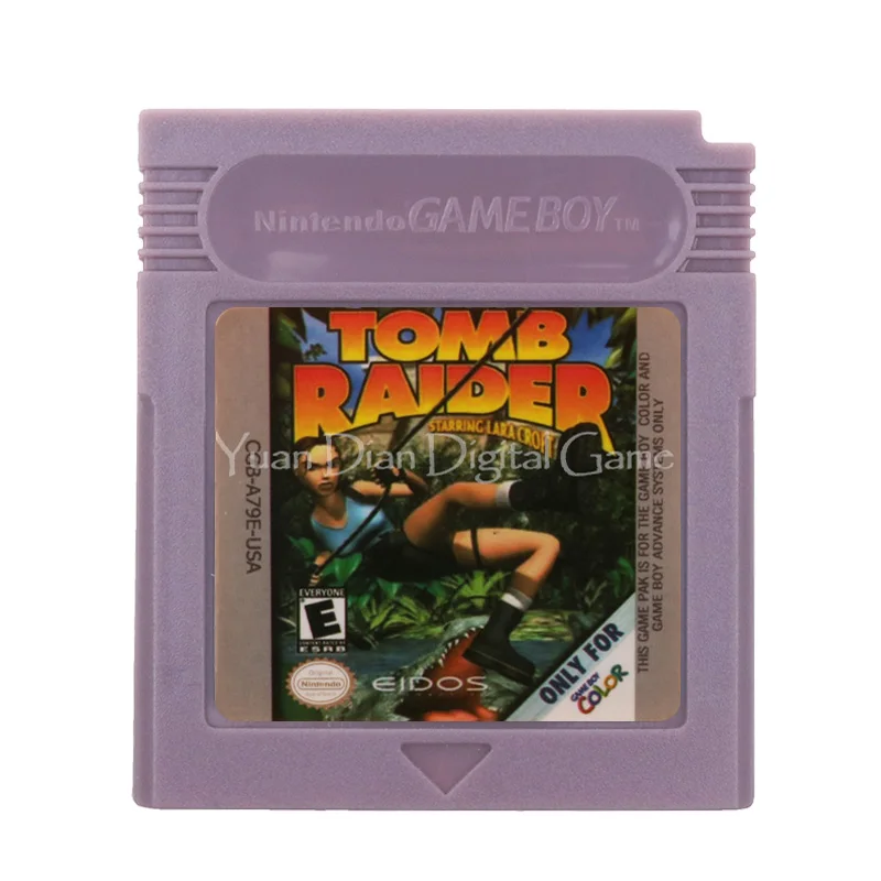 

For Nintendo GBC Video Game Cartridge Console Card Tomb Raider English Language Version