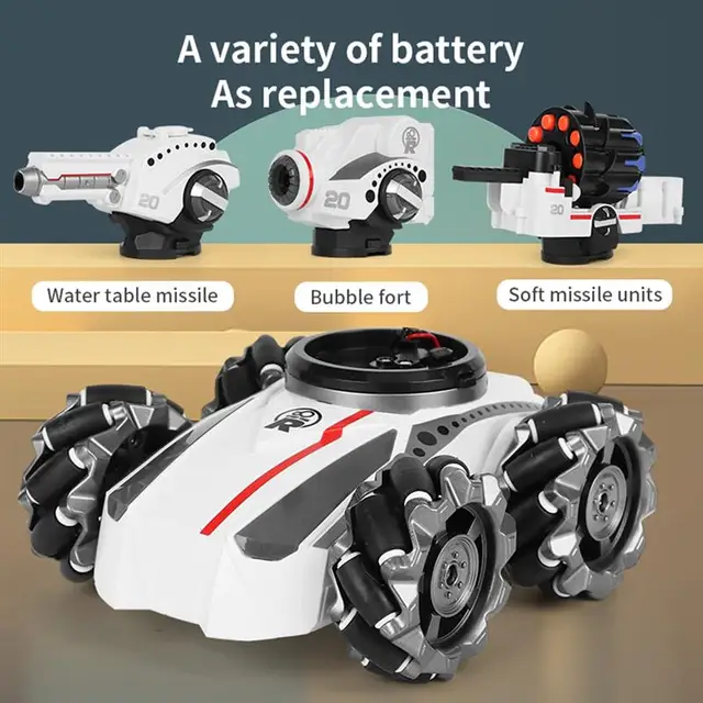 Children'S Multifunctional Electric Toy Can Launch Water Bomb Remote Control Tank Toy World Of Tanks Robot Rc Models Kid Gifts 5