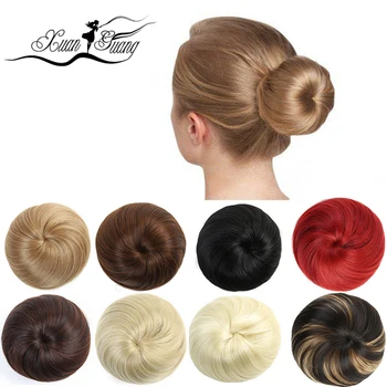 

DIANQI 8 color synthetic high temperature fiber hair pin hair drum wig donut chignon hair