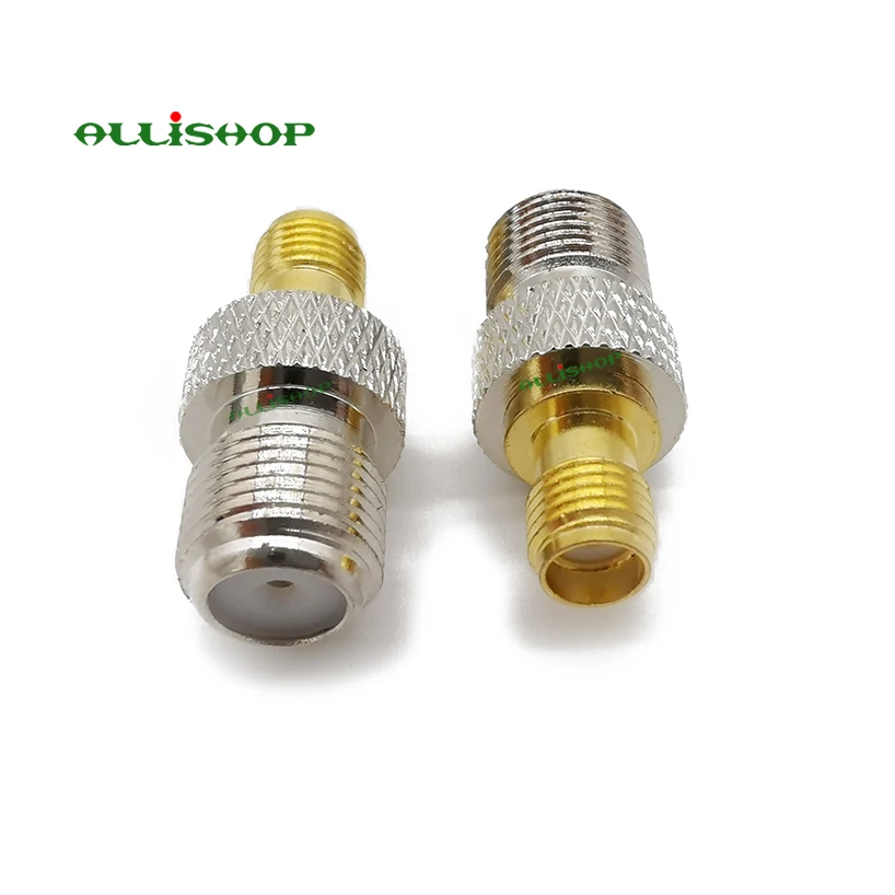 Allishop 20 шт. F Женский к SMA разъем прямой glodplate ТВ jack F/F RF разъем f-SMA адаптер для Беспроводной Телевизионные антенны # rocheuk