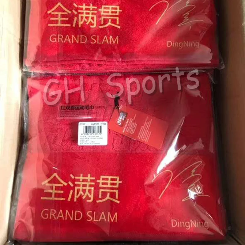 DHS полотенце для настольного тенниса (версия GRAND SLAM, Ma Long/Ding Ning Signature) 100% хлопок, полотенце для пинг-понга