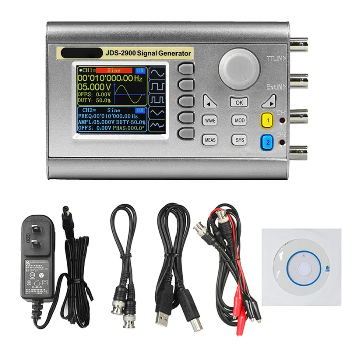 JDS2900 15 МГц генератор сигналов цифровой контроль DDS двухканальный произвольный частотомер FKU66