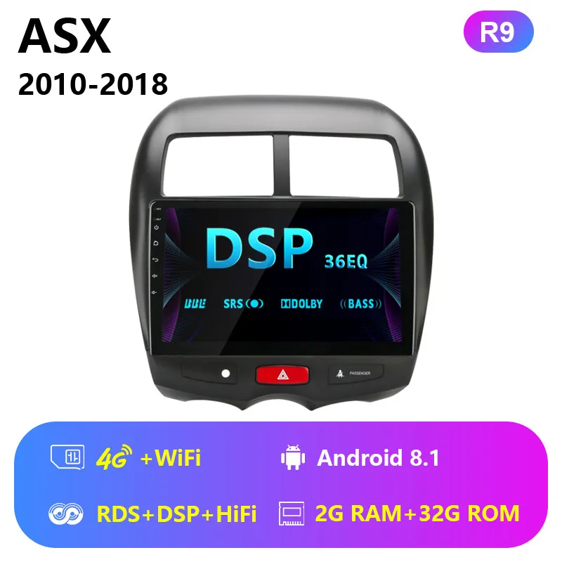 4G wifi with RDS DSP Jansite 1" 4G автомобильное радио для Mitsubishi ASX 2010- RDS Wifi Авторадио Android ips сенсорный экран Bluetooth плееры с рамкой - Цвет: 4G wifi with RDS DSP
