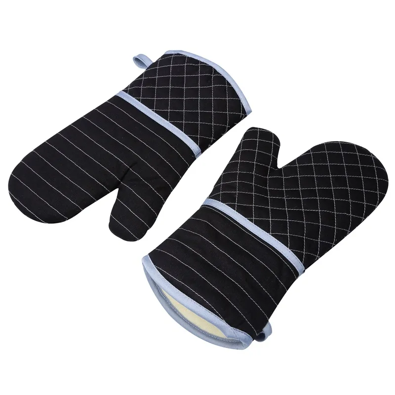 [Canvas] Profession Oven Microwave Oven Insulated Gloves High-temperature Resistant Bakery Heat Resistant Thick Long Gloves