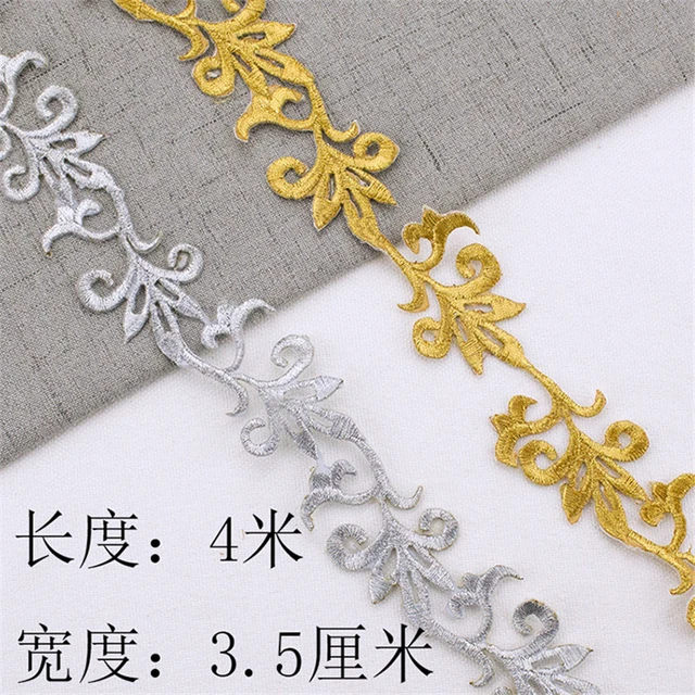 Gold Embroidery Lace, Decorative Clothing