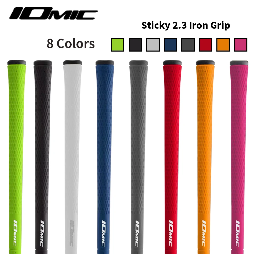 Новинка IOMIC липкий 2 3 Гольф gripsRubber клюшки для гольфа ручки 8 видов цветов на выбор 10