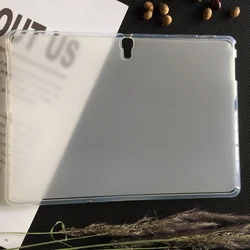Transparent Soft TPU Tablet Case - Protective Back Cover (Transparent)