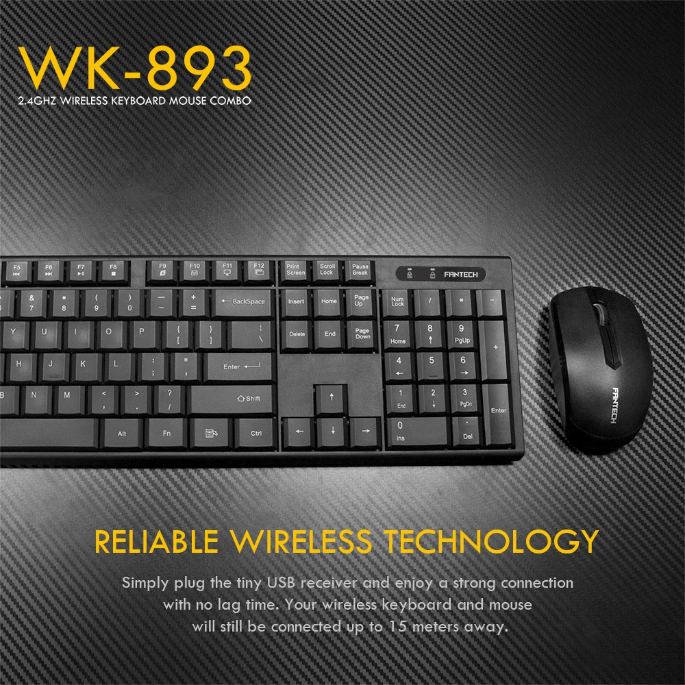 Fantech WK-893 Wireless Keyboard Mouse Combo 5 Fantech WK-893 Wireless Keyboard Mouse Combo 5