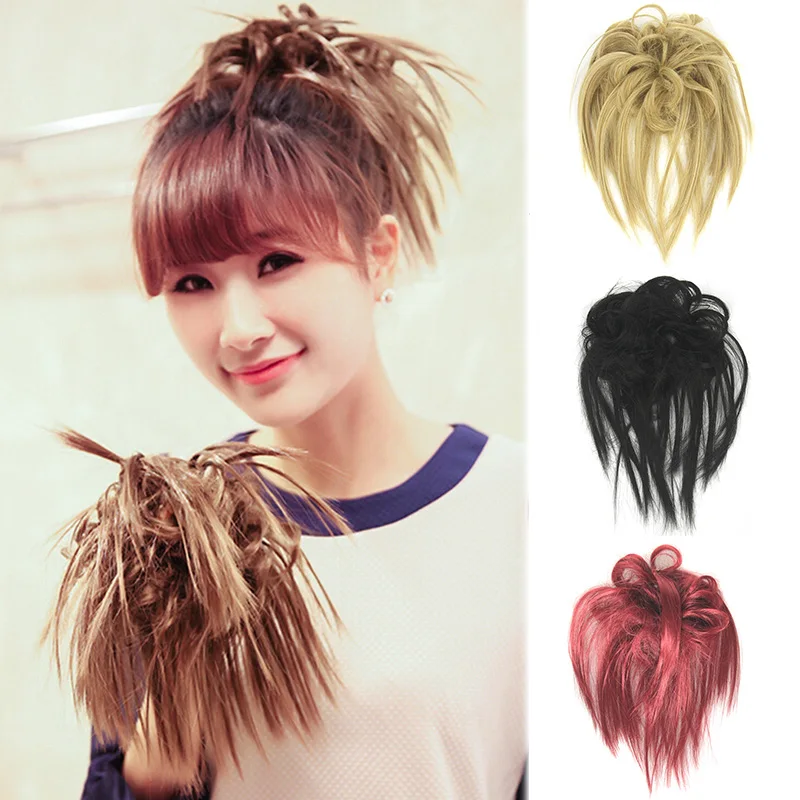 

Best Messy Bun Hair Scrunchies Hair Extensions Easy to Wear Synthetic Chignon Hairpiece