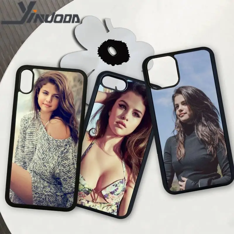 Мягкий чехол Yinuoda Селена Гомез из ТПУ и поликарбоната для iphone se 2020 6 6s 7 8 plus x xs max xr 11