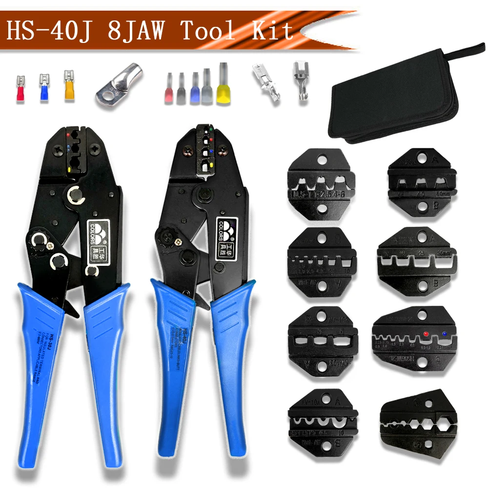 Strumento Crimpatura Cavi Pinze Spelafili Regolabili Professionali, Per Taglio E Crimpatura Cavi - Strumento Per Elettricisti Pinze Taglio E Spellatura Cavi - Foto 9