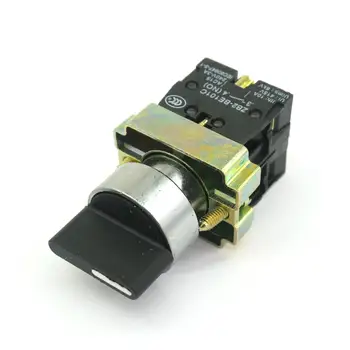 

3 Positions 2 Normal Open Spring Return Selector Switch 22mm Mount 400V 6A XB2BD53C