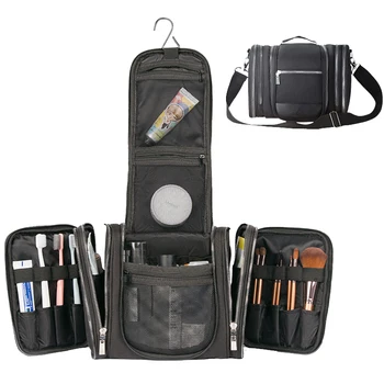 

Stylish large capacity men's makeup bag waterproof Oxford cloth wash bag Travel organizer beautician caseToiletry storage bags