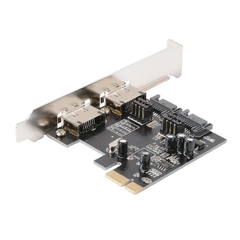 

Desktop PCI-E to SATA 3.0 Expansion Card 2-Port SATA 3.0 + 2-Port ESATA Support SSD System Start For Windows 2003 / XP / Vista /