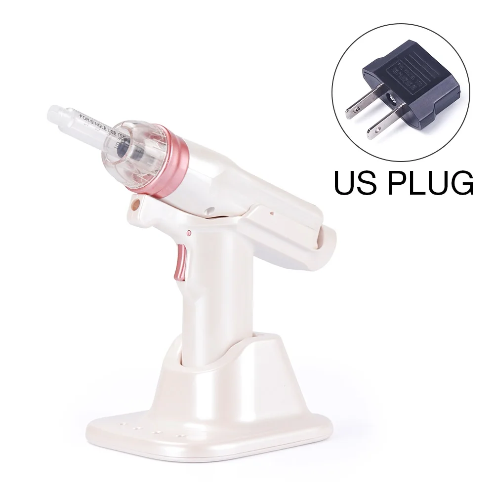 US PLUG (100-110V) Пистолет для гидролифтинга, Корея, мезотерапия EZ, мезотерапия с отрицательным давлением, мезотерапия, гидролифтинг, инжектор воды, микрокристалл, инъекция - Цвет: US PLUG (100-110V)