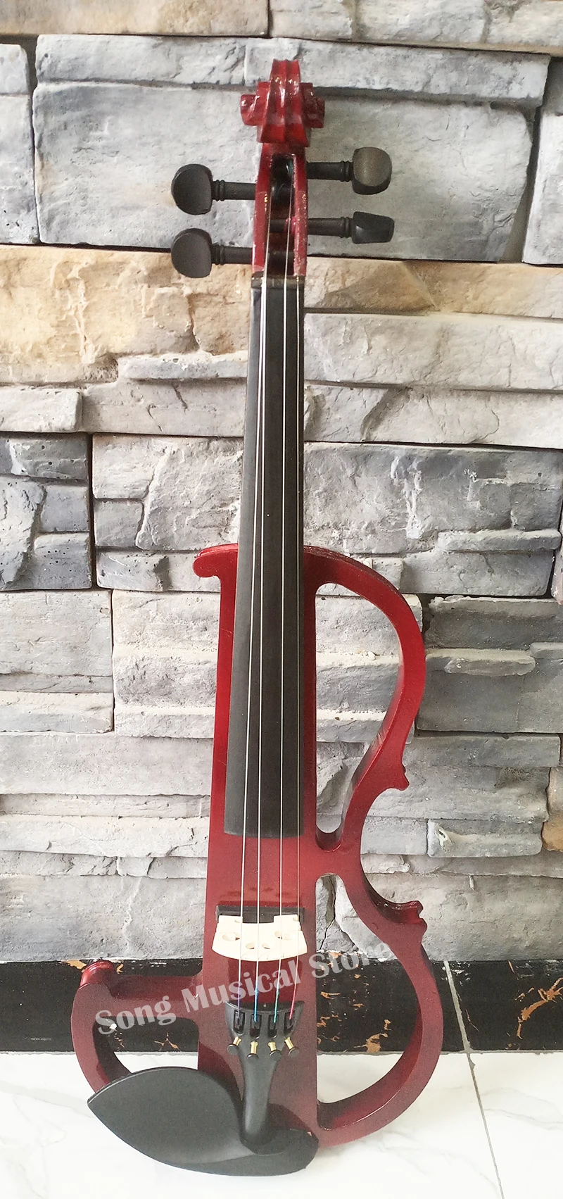 Red 4/4 Electronic Violin