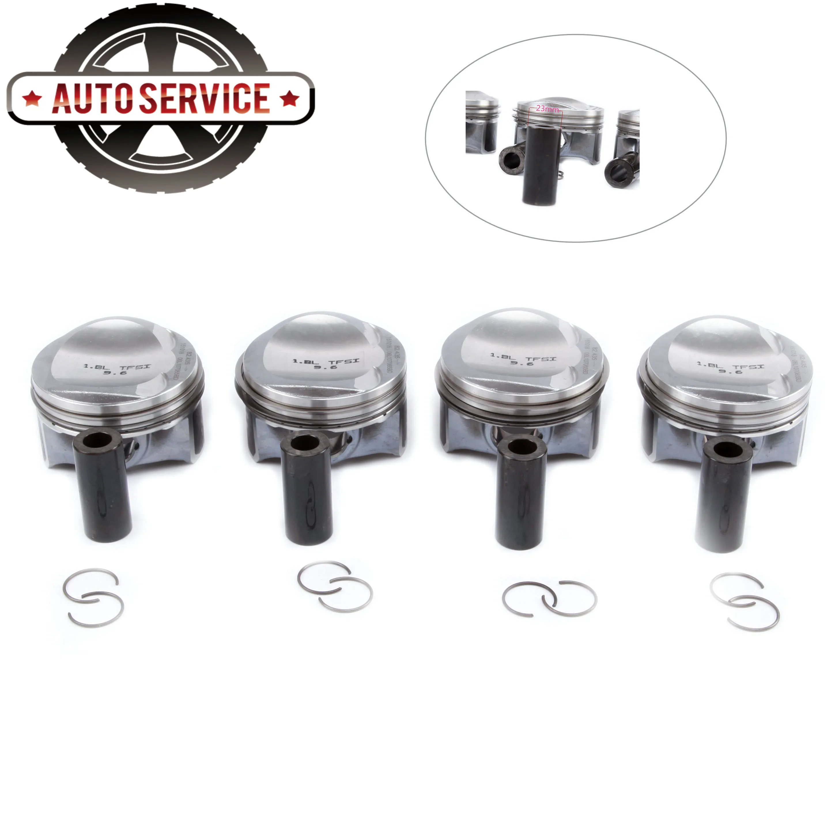 Новые поршневые и кольца 06H 107 065 BS STD 82 5 мм штифт 23 для VW Golf Passat Jetta CC Audi A3 A4 A5 TT 1.8TSI