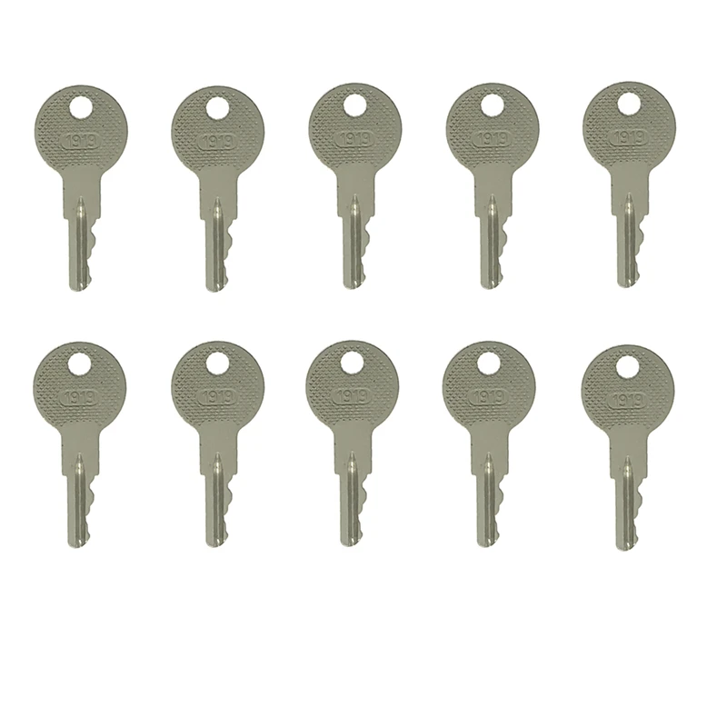 

10 Pcs 1919 Ignition Key For Golf Cart EZGO TXT Medalist Replacement Fits 1982-Up