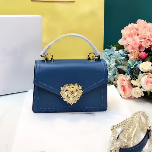 Новинка, известный дизайнер, модные сумки через плечо на цепочке, роскошные высококачественные женские кожаные сумки и сумочки, сумки Луи - Цвет: blue