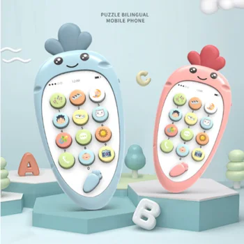

Music Player Detachable Electronic Toy Early Education Kid Mobile Phone Funny Cartoon Infant Adjustable Sound Bite Resistant