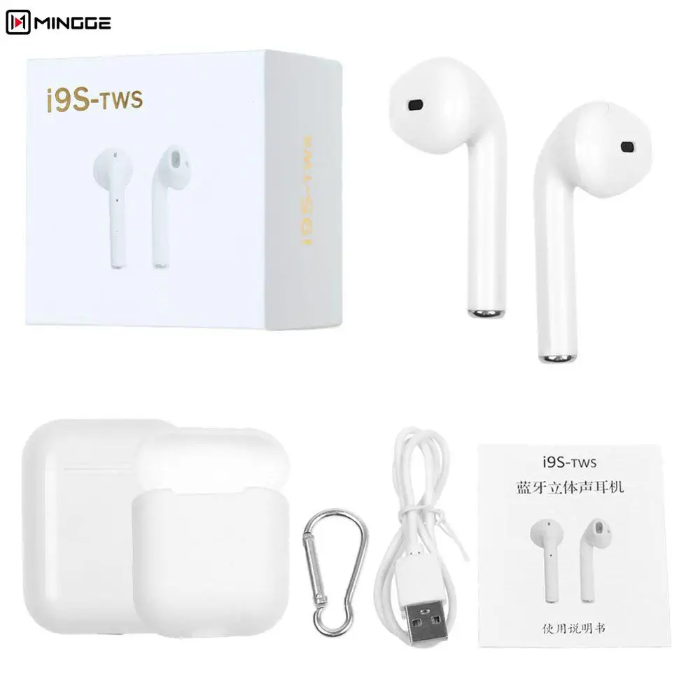 

2019 New High Quality i9s TWS Twins Earbuds Bluetooth Earphone V4.2 Stereo Headset For all smart mobile phone