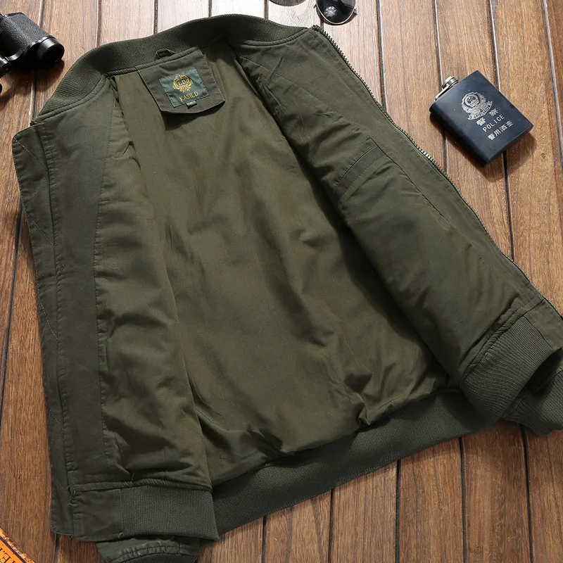 

Spring New Style America Special Forces Pilots Casual Tooling Jacket Youth Large Size Uniform Coat Washing Pure Cotton