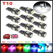 

T10 CAR BULBS LED ERROR FREE CANBUS 13 SMD XENON WHITE W5W 501 SIDE LIGHT BULB