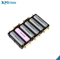 Boîtier de batterie en cuivre à courant élevé, fente pour batterie, support de boîte de batterie en lithium sans soudure, pilier électronique 21700/18650 