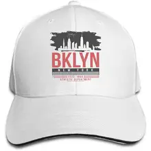 Мужская винтажная ковбойская шляпа для папы, регулируемая бейсболка, Нью-Йорк, Бруклин, типографика, принт, город, горизонт, силуэт, Винтаж