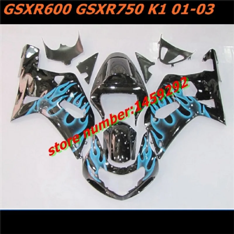 Обтекатель формы для GSXR600 01-03 2001 2002 2003 GSXR750 01 02 03 K1 GSXR 600 750 комплект обтекателей