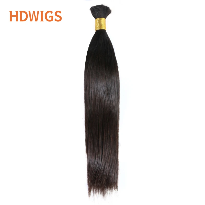 Straight Bulk Hair Blond Color Human Hair Bulk High Quality 50g 100g/pc Virgin Remy Natural Blond Color Machine Made