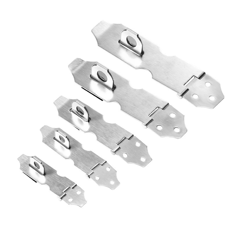 Home Drawer Padlock Hasp Stainless Steel Anti Theft Door Lock Gate Hasp