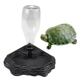 

400ML Pet Reptiles Turtles Feeder Water Dispenser Drinking Fountain Dish Bowl Tortoise Lizard Basin Reptile Box Feeding Supplies