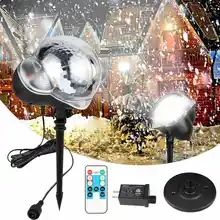 Снегопад проектор IP65 движущийся снег открытый садовый лазерный проектор лампа Рождество Снежинка лазерный свет для Рождества