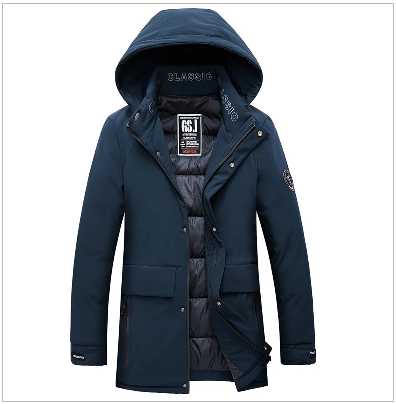 Thicken Fashion Parka Male 2020 Mens Overcoat Outwear Casual Jacket Waterproof New Autumn Winter Thermal Homme Coats 4XL MOOWNUC mens parka coats sale