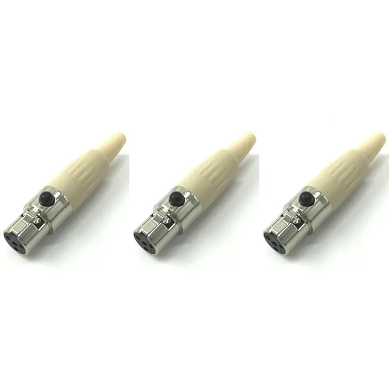 3 шт. DIY 4pin стерео винт замок разъем для shure микрофон запасной штекер адаптера |