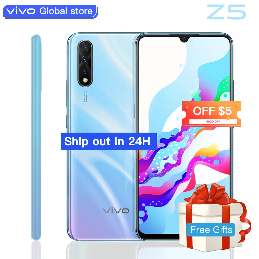 

original vivo Z5 Amoled Screen Mobile phone Snapdragon712 48MP+32MP Camera 4500mAh Battery celulares 22.5W Charging SmartPhone
