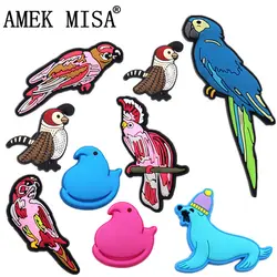 Breloques de chaussures en PVC, accessoires de marque originale, mignons joints de dauphin, styliste de décoration pour enfants croc jibz, cadeau de fête de noël 