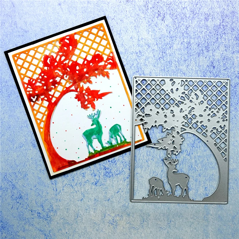 

InLoveArts Deers Animal Metal Cutting Dies Lace Rectangle DIY Etched Dies Craft Paper Card Making Scrapbooking Embossing 2019