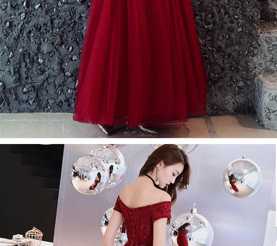 LAMYA банкетные вечерние платья с бисером и длинным v-образным вырезом vestido de festa, большие размеры, кружевное платье с аппликацией для выпускного вечера