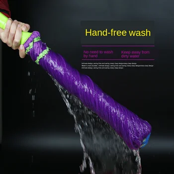 

Wholesale Hands-Free Wash Mop Scaling Self-Screwed Water Rotating Mop Will Latch Mop Home Wrung Cloth Mop floor cleaner