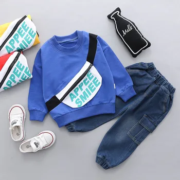 

HYLKIDHUOSE 2019 Autumn Baby Boys Clothes Suits Toddler Infant Clothing Sets Long Sleeve T Shirt Pants Children Casual Costume