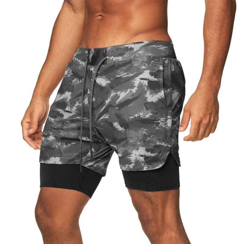 2022 Gym Shorts Running 2 In 1 Men 