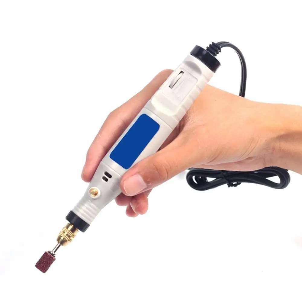 100 V-240 V Мини электрическая ручка для гравировки DIY набор электроинструментов Аксессуары ЕС/США/Австралия/Великобритания 500A - Цвет: EU White